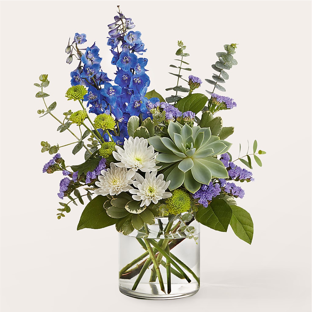 Cerulean Waves Bouquet – Bella Rose, Rialto CA