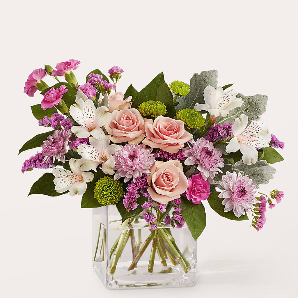 Pink Suede Bouquet – Bella Rose, Rialto CA
