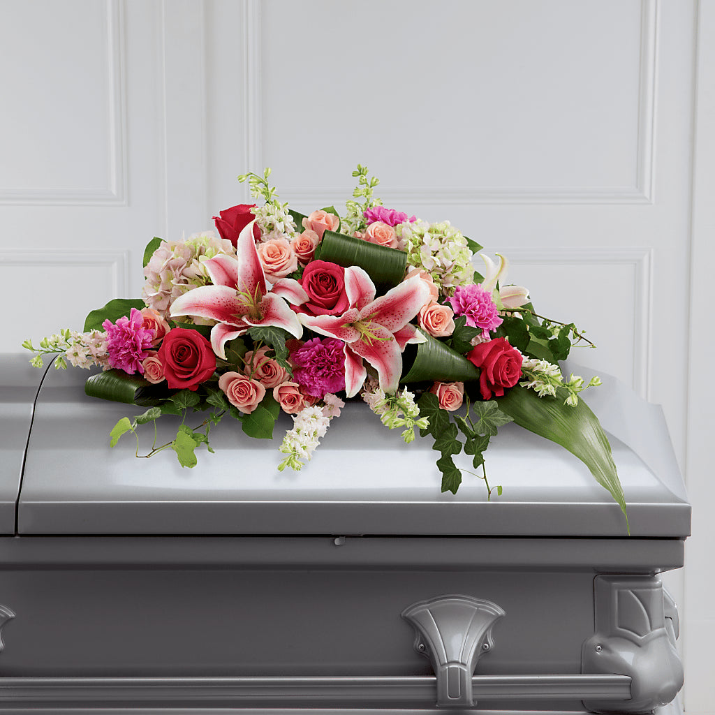 Splendid Grace Casket Spray – Bella Rose, Rialto CA