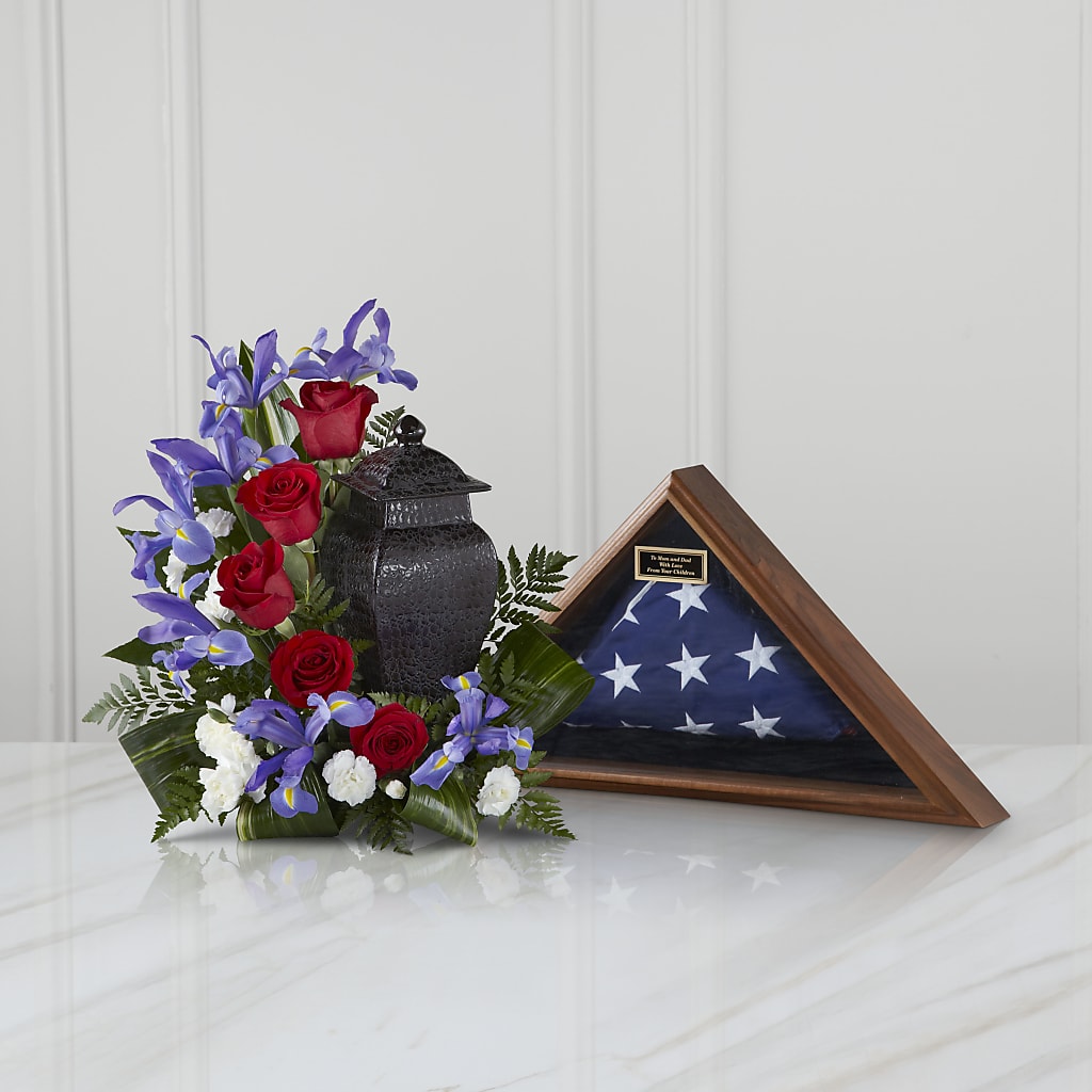 Patriotic Tribute Arrangement – Bella Rose, Rialto CA