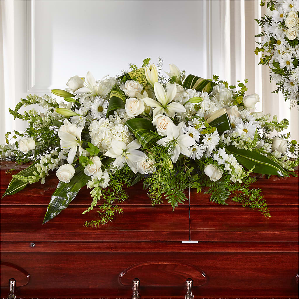 Abundance Casket Spray – Bella Rose, Rialto CA