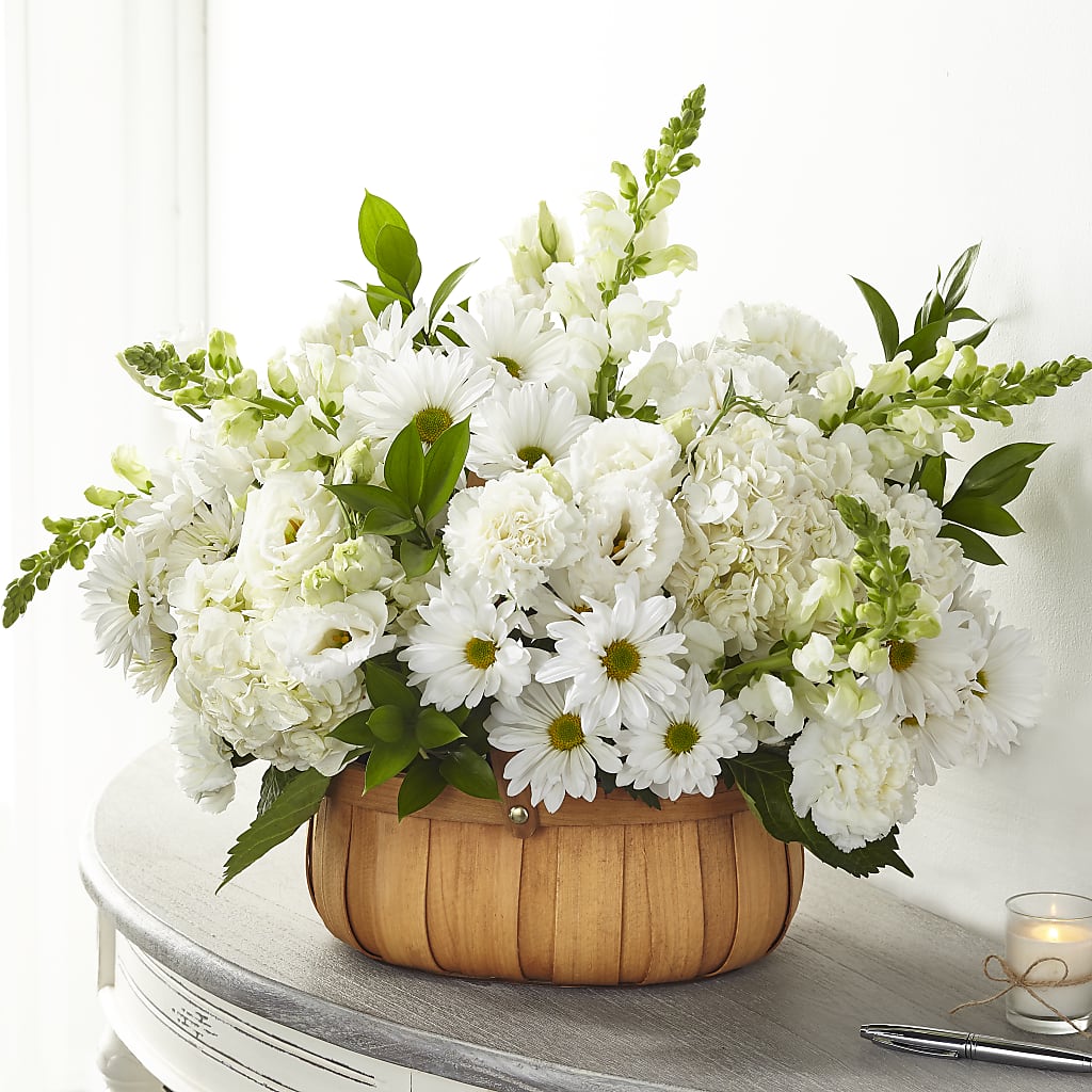 Pure Ivory Basket – Bella Rose, Rialto CA