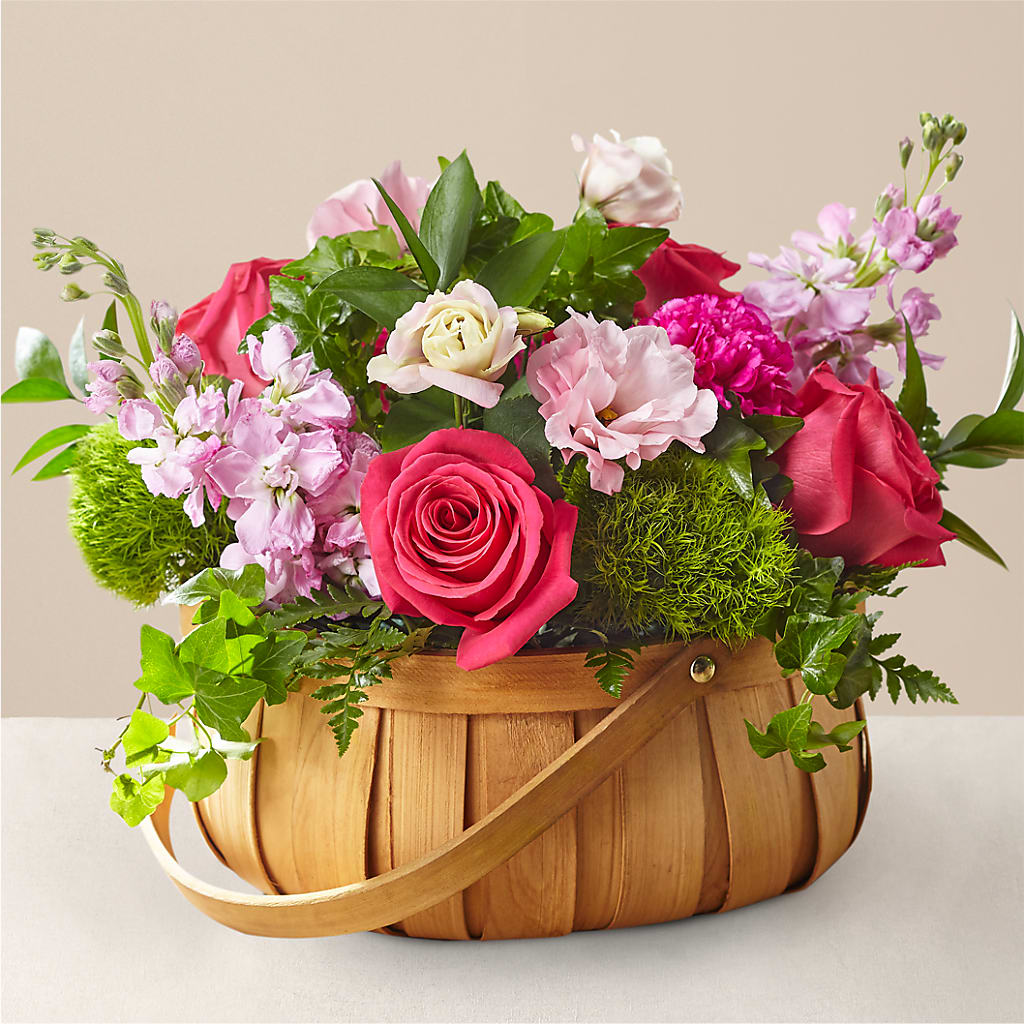 Radiance in Bloom Basket – Bella Rose, Rialto CA