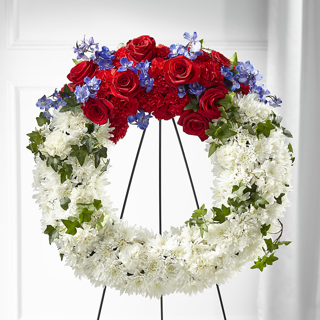 Patriotic Passion Wreath – Bella Rose, Rialto CA