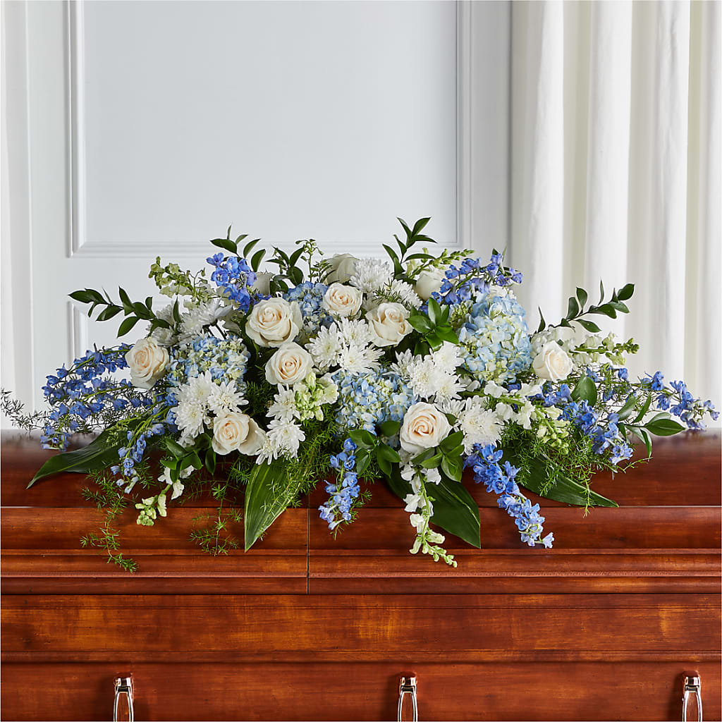 Timeless Essence Casket Spray – Bella Rose, Rialto CA