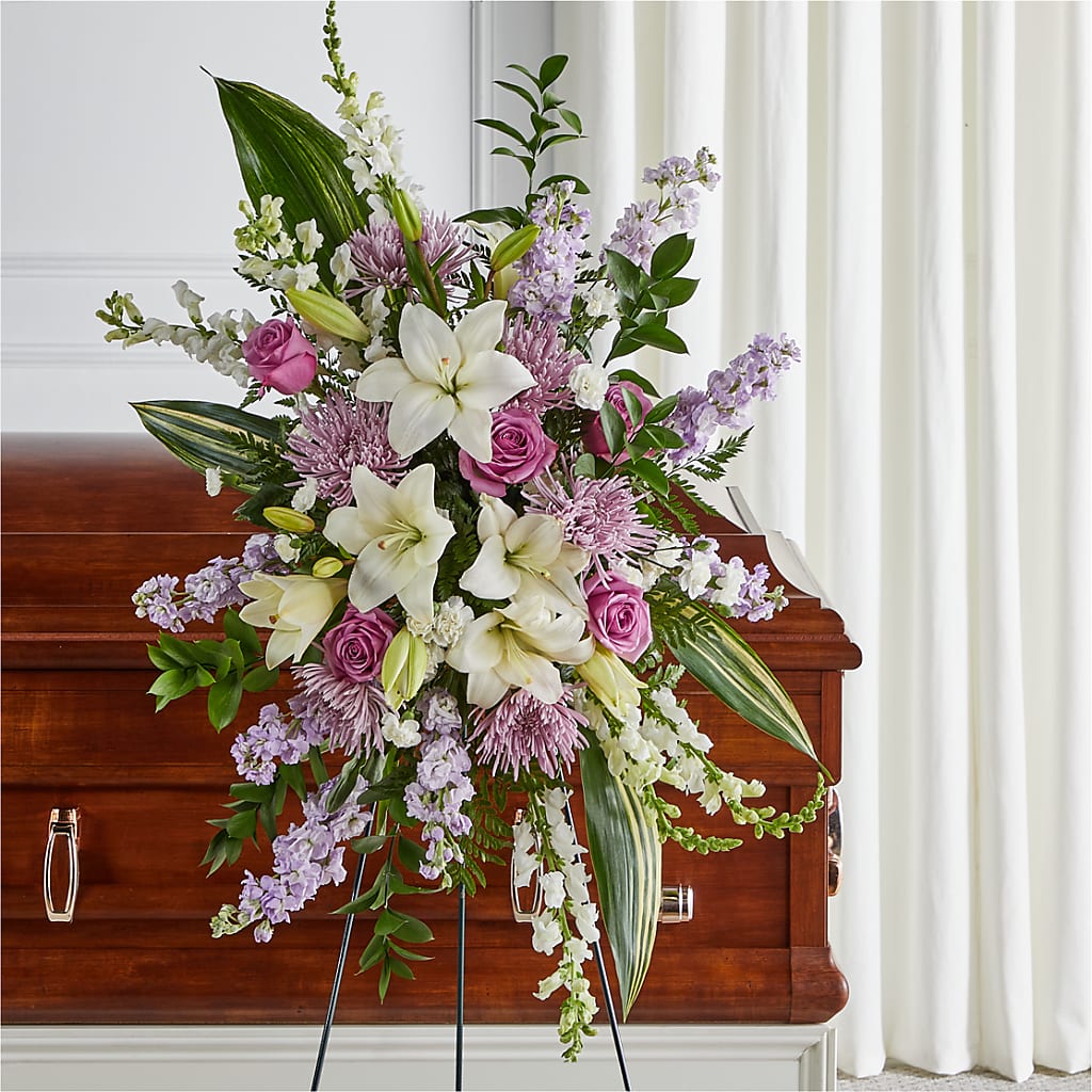 Grateful Hearts Standing Spray – Bella Rose, Rialto CA