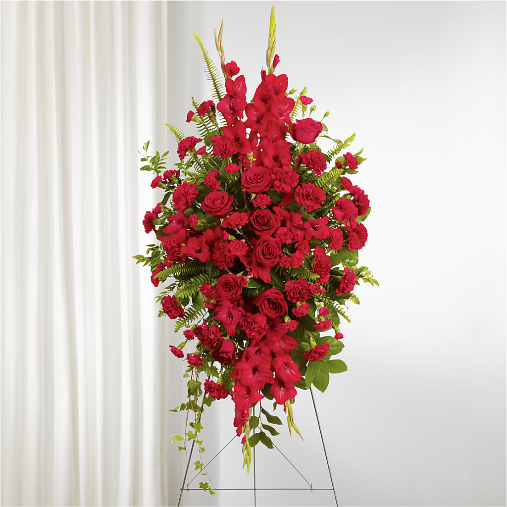From the Heart Standing Spray – Bella Rose, Rialto CA