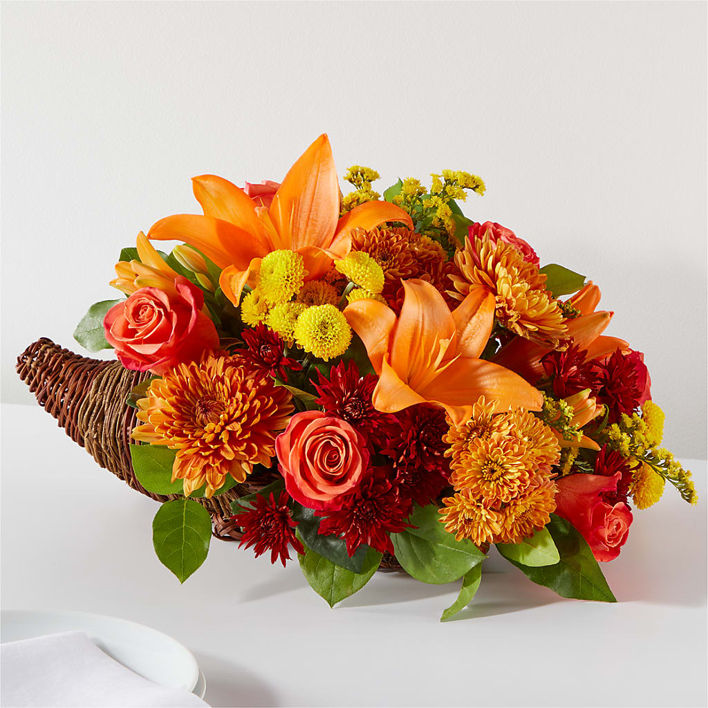 Bouquet of Blessings Cornucopia – Bella Rose, Rialto CA