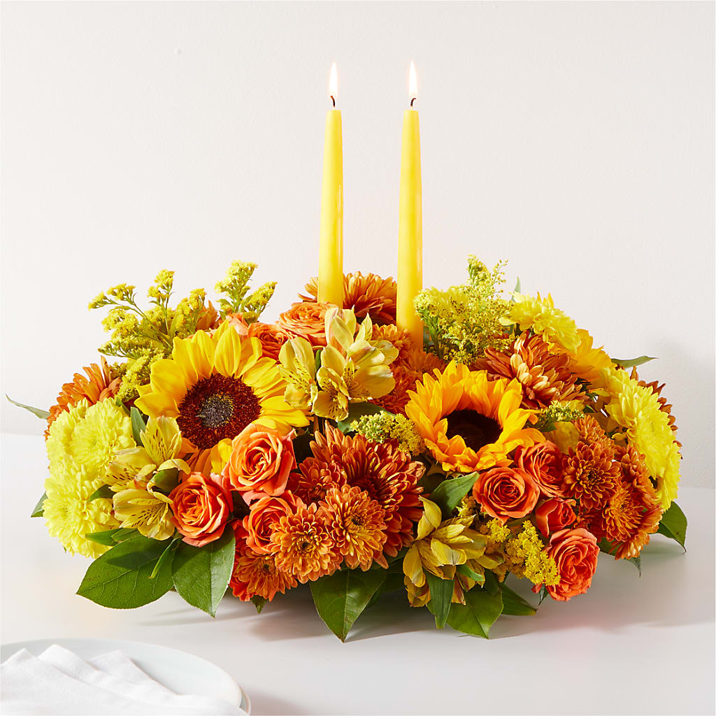 Autumn Harmony Centerpiece – Bella Rose, Rialto CA