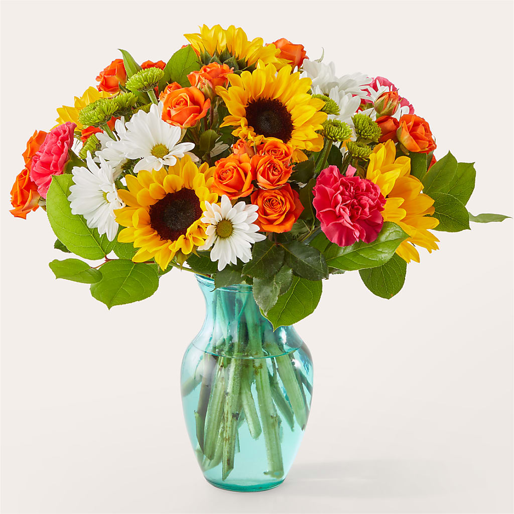 Sun-drenched Blooms Bouquet – Bella Rose, Rialto CA