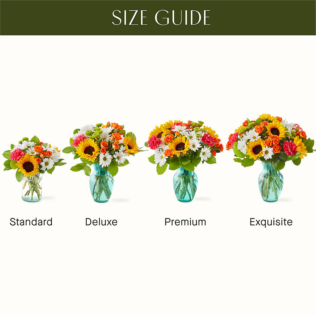 Sun-drenched Blooms Bouquet – Bella Rose, Rialto CA