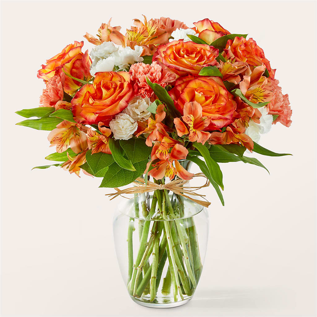 Apricot Glow Bouquet – Bella Rose, Rialto CA