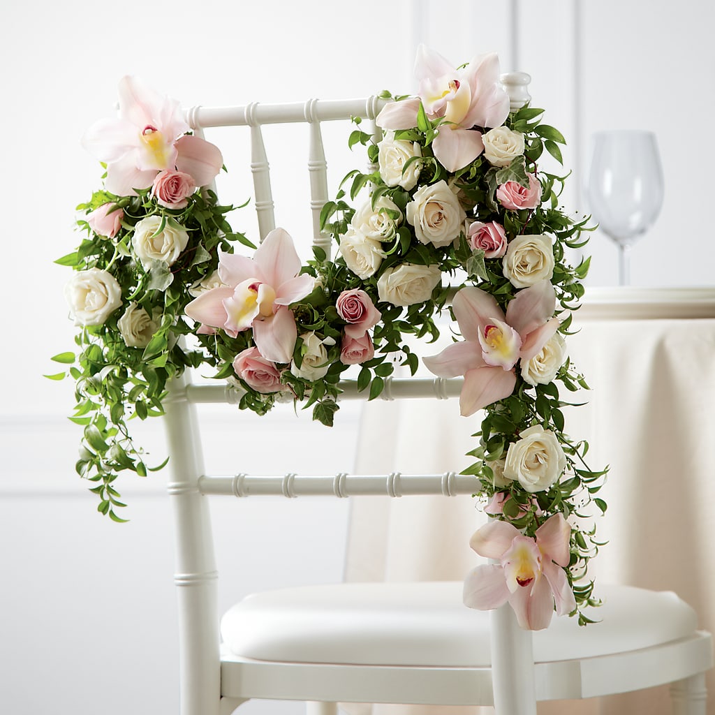 Orchid Rose Chair Décor – Bella Rose, Rialto CA