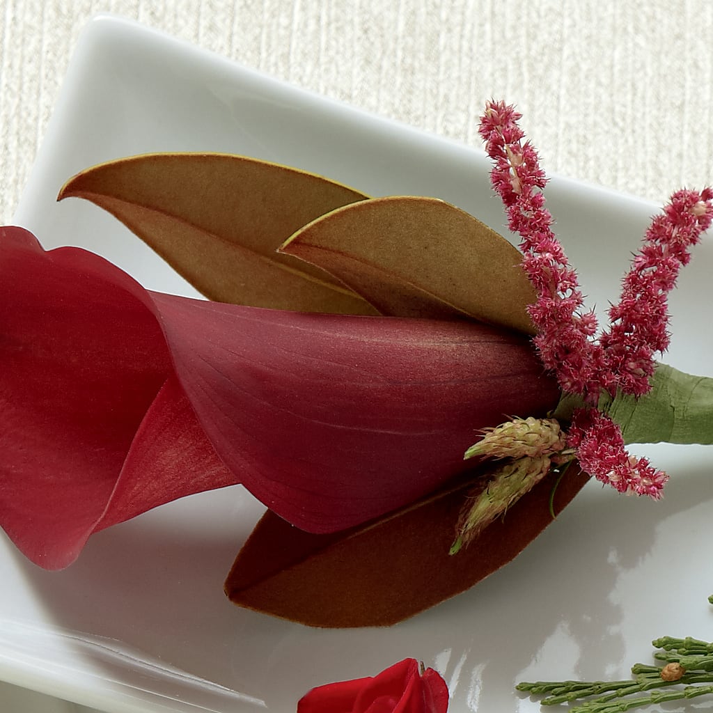 Red Calla Boutonniere – Bella Rose, Rialto CA