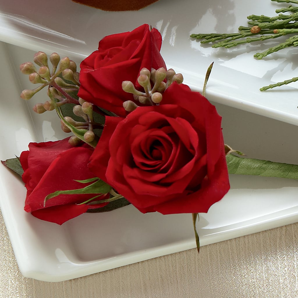 Red Spray Rose Boutonniere – Bella Rose, Rialto CA