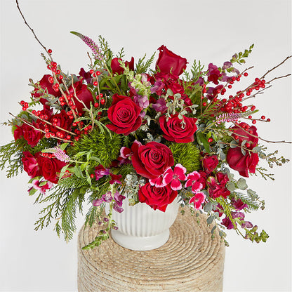 Big Red Bow Bouquet –  Bella Rose, Rialto CA