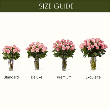 Long Stem Pink Rose Bouquet –  Bella Rose, Rialto CA