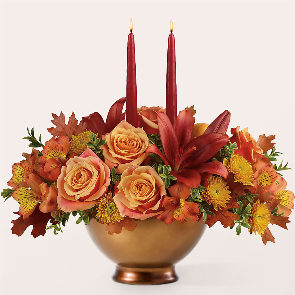 Harvest Table Centerpiece –  Bella Rose, Rialto CA