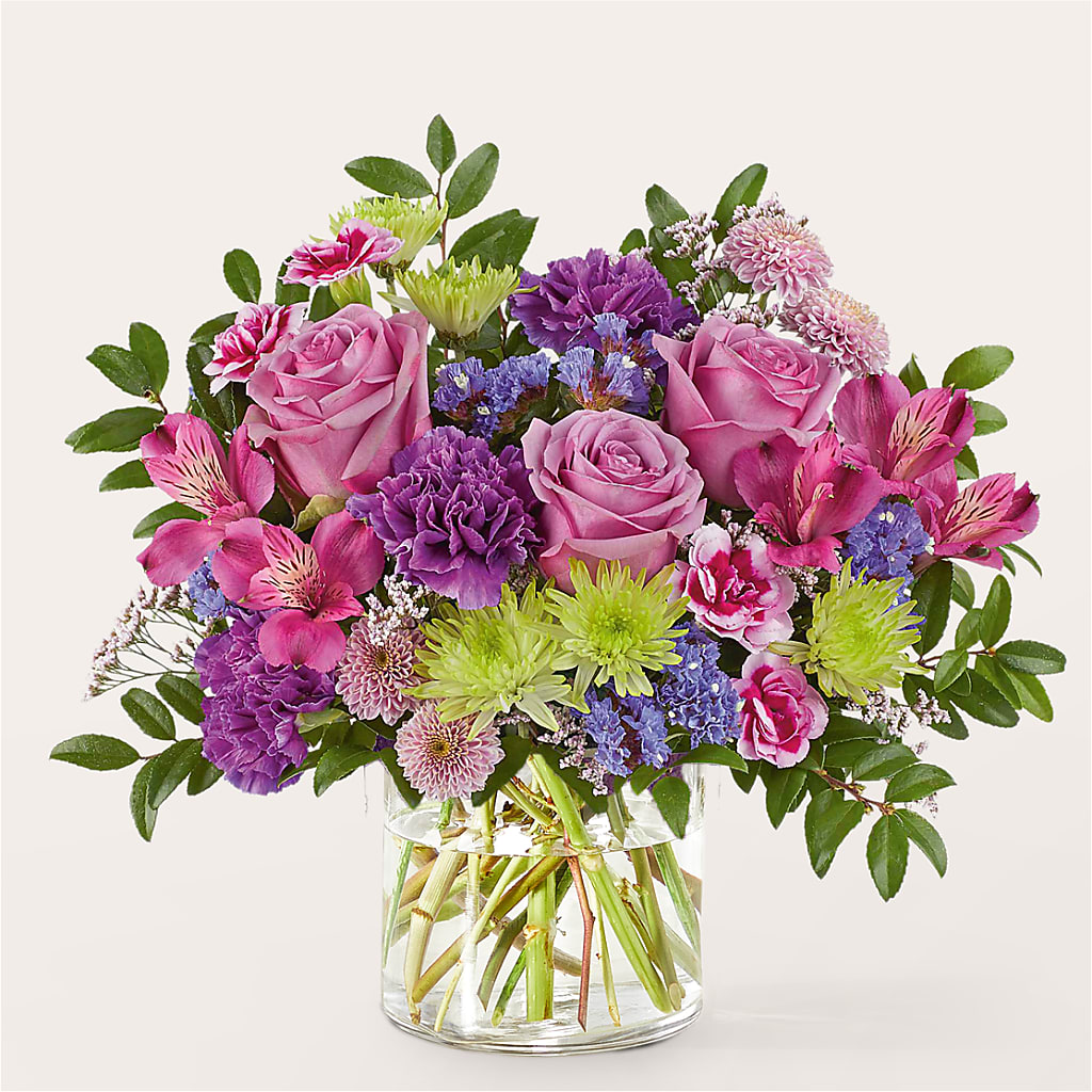 Glass Half Full Bouquet –  Bella Rose, Rialto CA