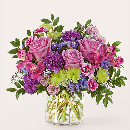 Glass Half Full Bouquet –  Bella Rose, Rialto CA