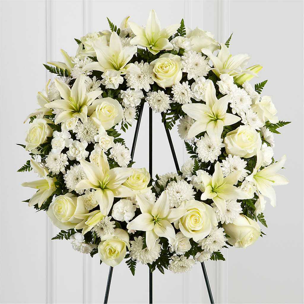 Treasured Tribute Wreath –  Bella Rose, Rialto CA