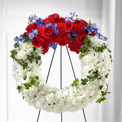 Patriotic Passion Wreath –  Bella Rose, Rialto CA