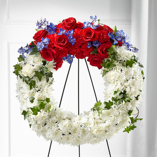 Patriotic Passion Wreath –  Bella Rose, Rialto CA