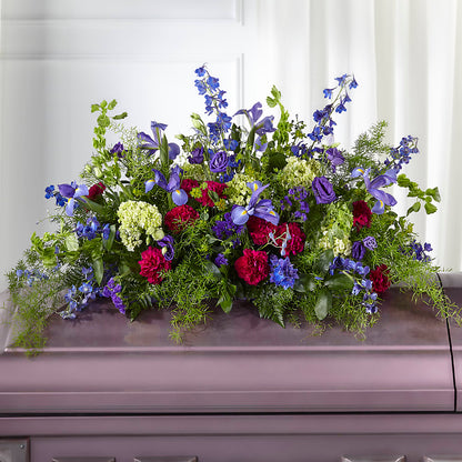 Always Treasured Casket Spray –  Bella Rose, Rialto CA
