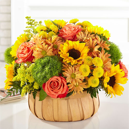 Harvest Sunflower Basket –  Bella Rose, Rialto CA