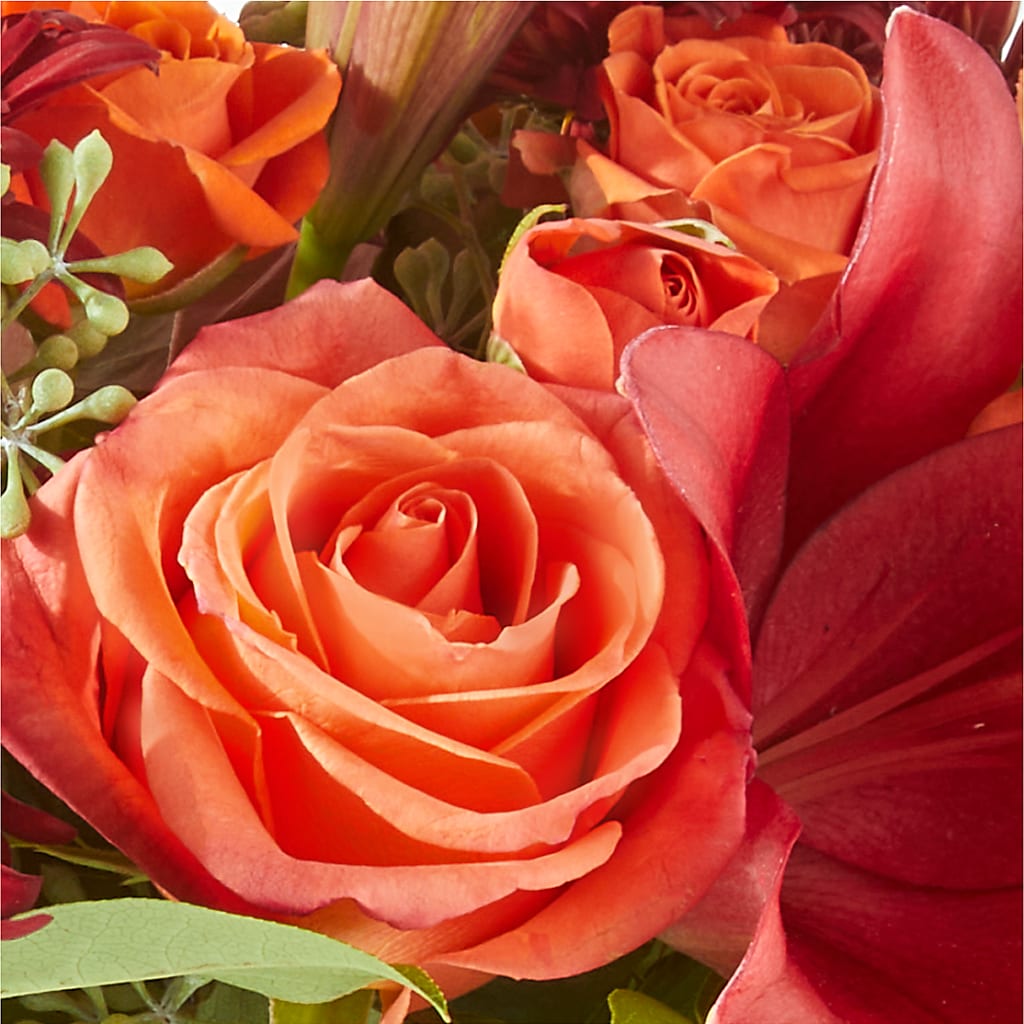 Crimson Leaves Bouquet –  Bella Rose, Rialto CA