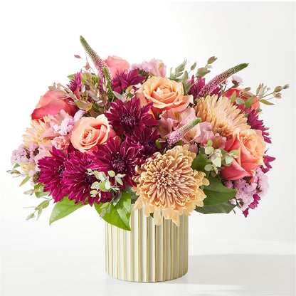 Berry Cobbler Bouquet with Ivory Vase –  Bella Rose, Rialto CA