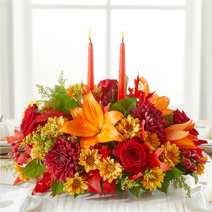 Autumn's Embrace Centerpiece –  Bella Rose, Rialto CA