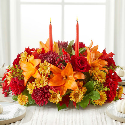 Autumn's Embrace Centerpiece –  Bella Rose, Rialto CA