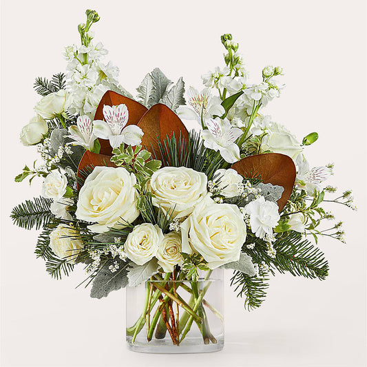 Fresh Snowfall Bouquet –  Bella Rose, Rialto CA
