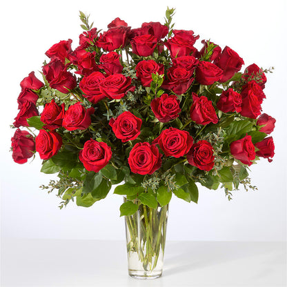 Forever Yours Fifty Stem Red Rose Bouquet –  Bella Rose, Rialto CA