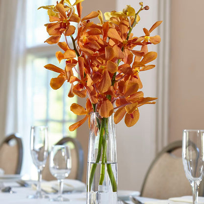 Orange Mokara Bud Vase –  Bella Rose, Rialto CA
