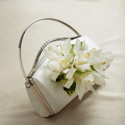 White Purse Decor –  Bella Rose, Rialto CA