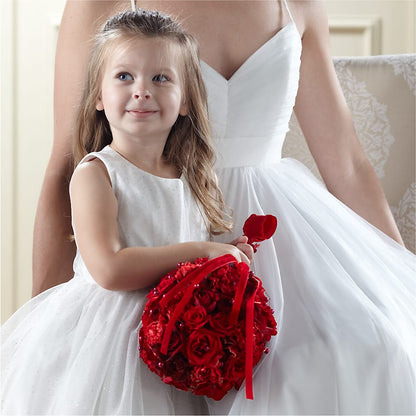 Pure at Heart Flower Girl Arrangement –  Bella Rose, Rialto CA